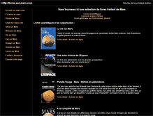 Tablet Screenshot of livres.sur-mars.com